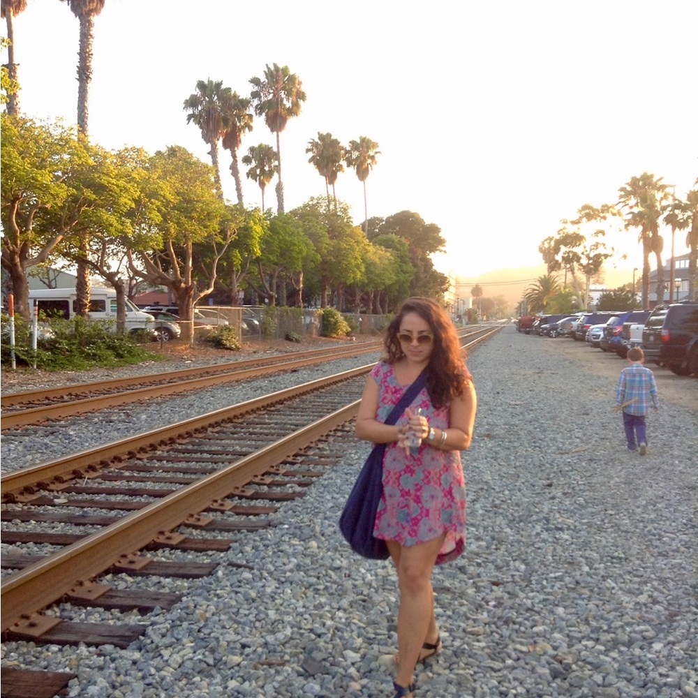 Somedays Lovin Pink and Green Floral Dress